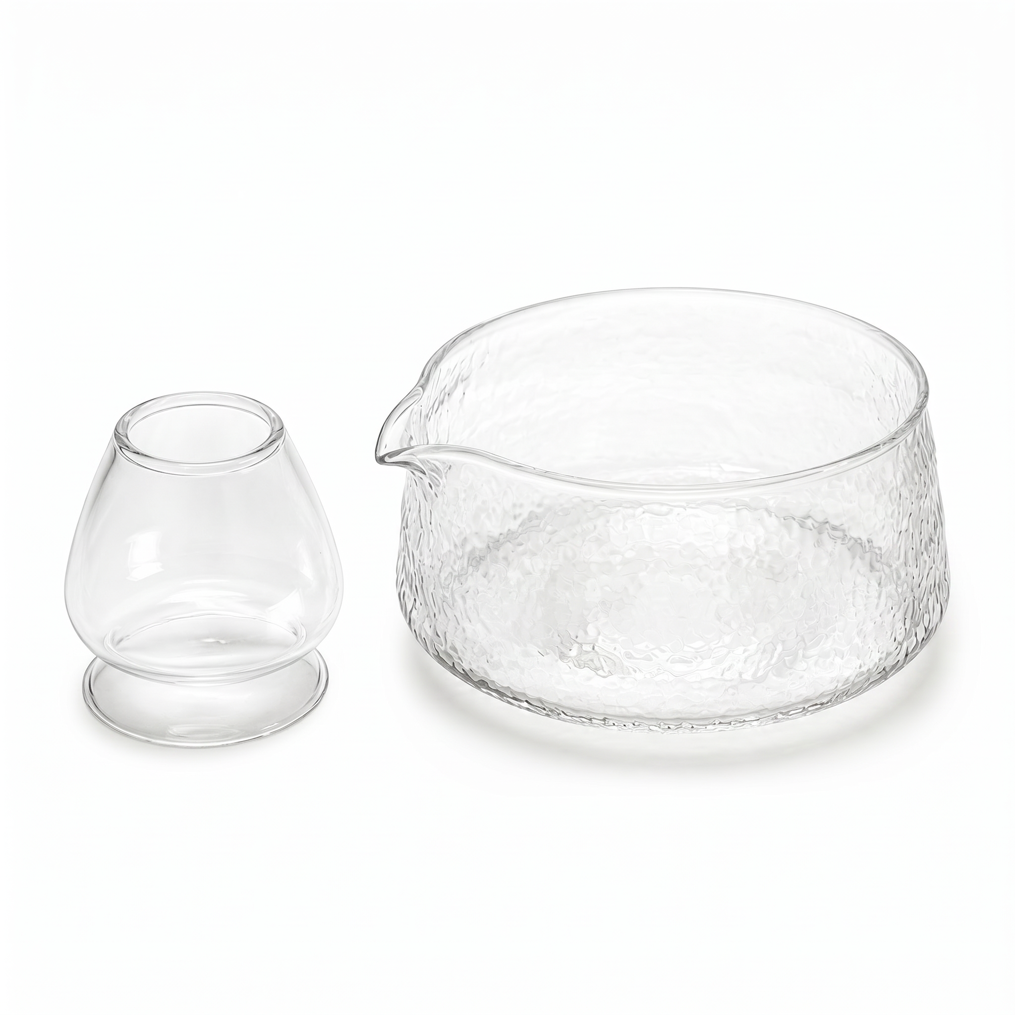 Set 2 pezzi in vetro - Matcha Bowl e Whisk Holder - Okō by Marlena